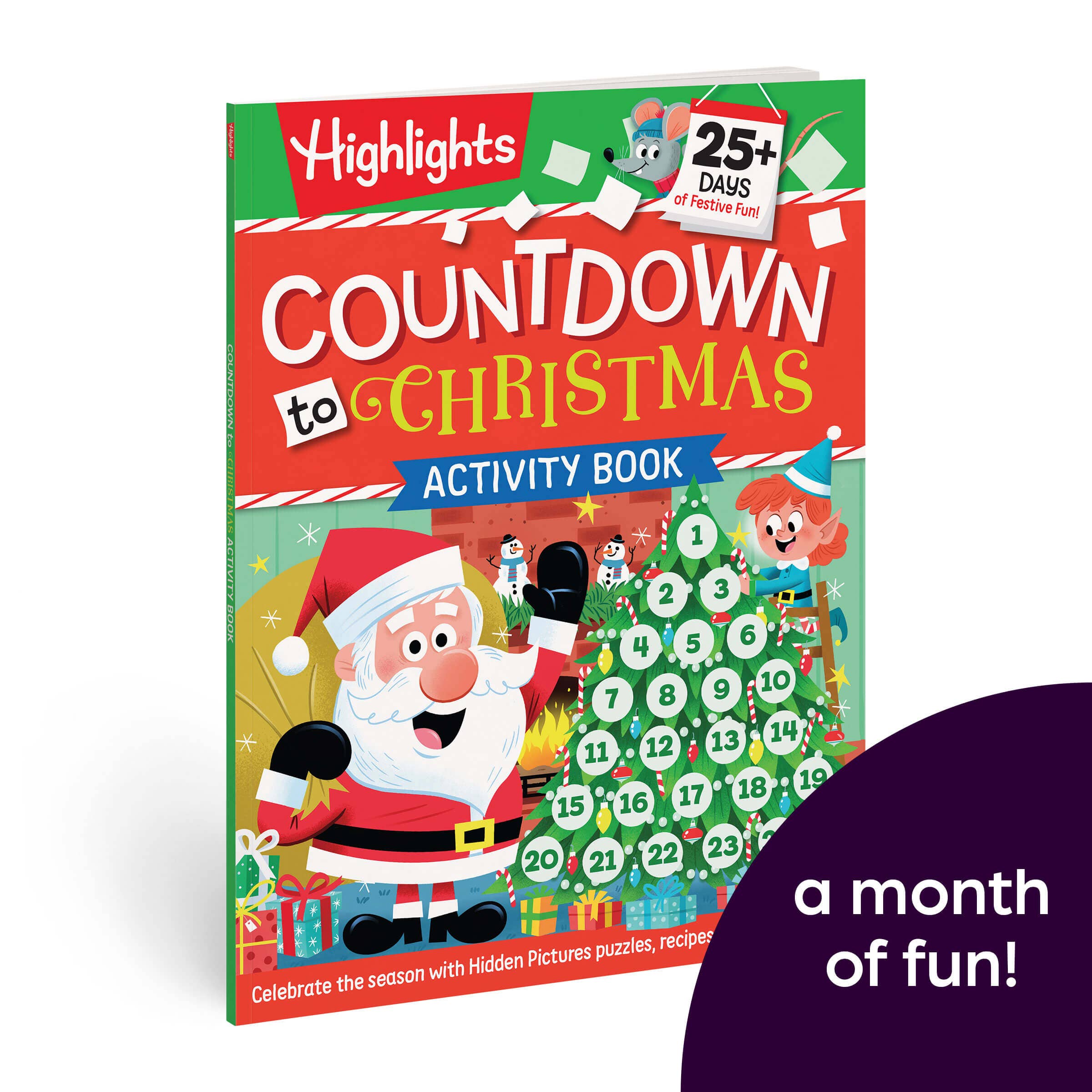 Countdown to Christmas: 96-Pages of Holiday Countdown Games and Activities including Hidden Pictures Puzzles, Jokes, Crafts, Re
