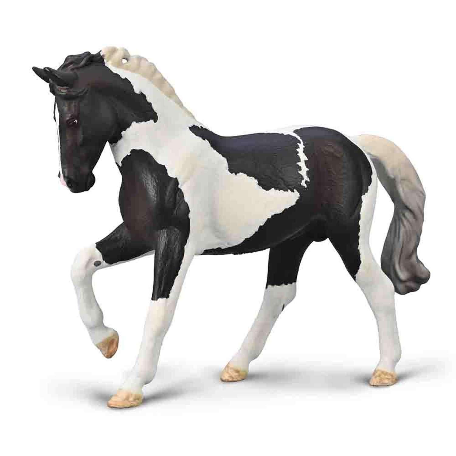 80027 Warmblood Stallion Black Tobiano COLLECTA