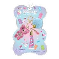 Trendy Lip Gloss with Keychain, Gummy Bear
