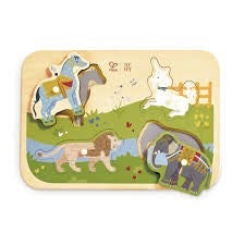 MAJESTIC ANIMALS PEG PUZZLE