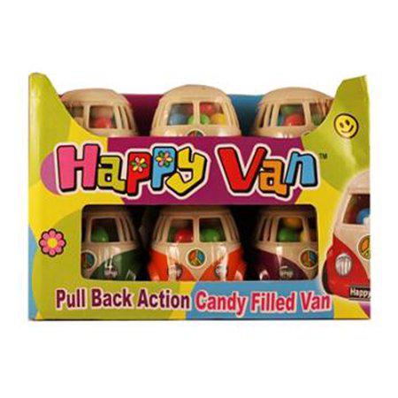 Happy Van Candy Filled Pull Back Van