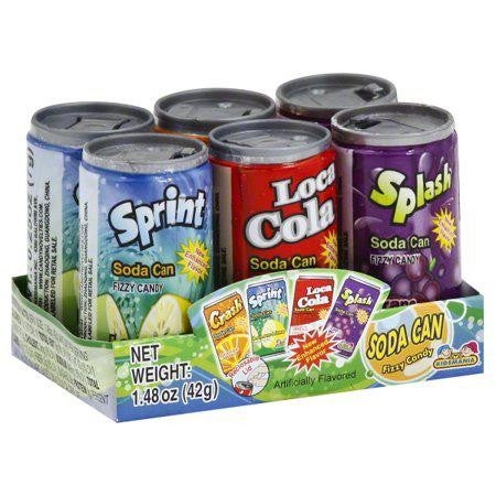Soda Can Fizzy - 6 pack