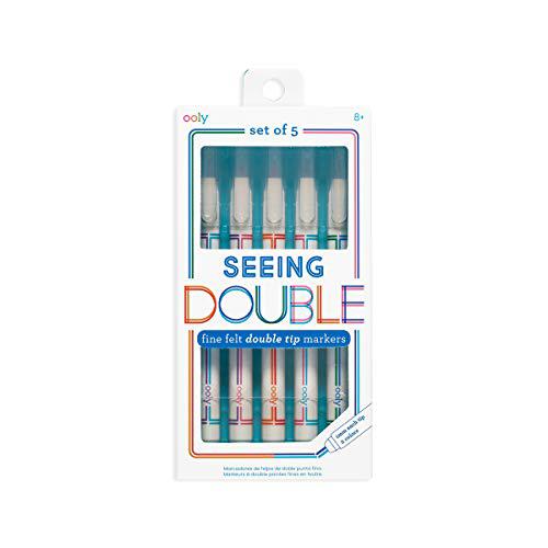 Seeing Double Fine Felt Double Tip Markers - Set of 5