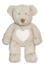 Stuffy - Teddy Cream Bear Grey Medium