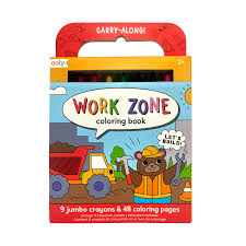 Carry Along Crayon & Coloring Book Work Zone