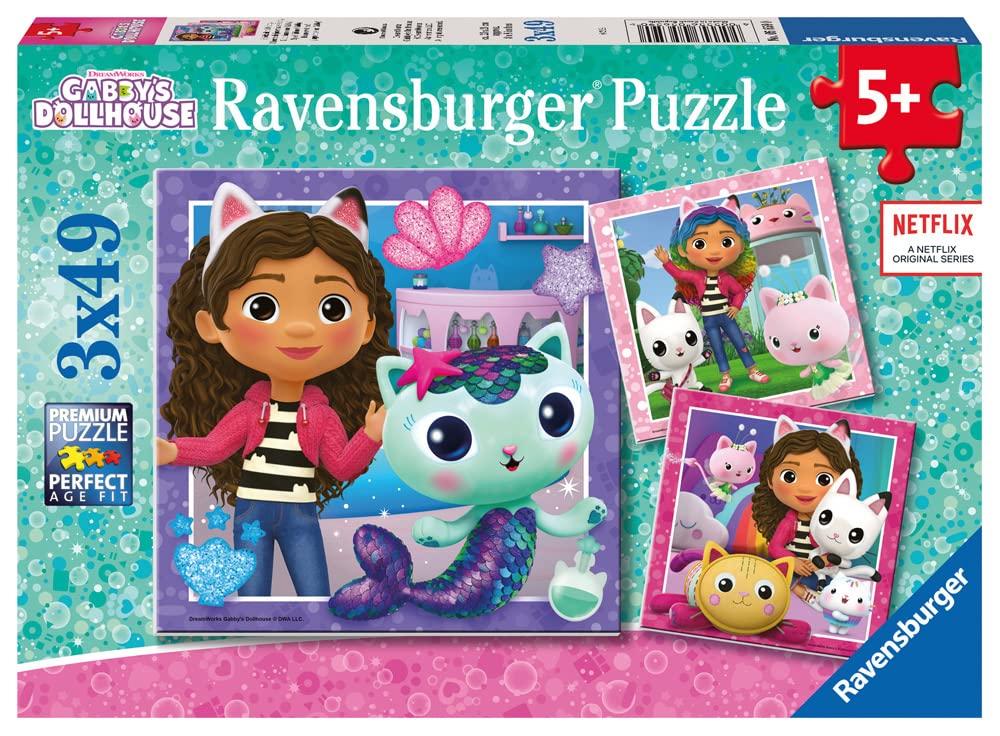 Ravensburger Gabby's Dollhouse 3 x 49 Piece Jigsaw Puzzle | RPS Toys