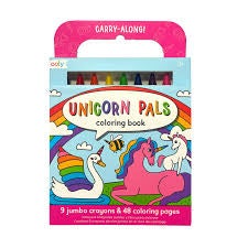 Carry Along Unicorn Pals Coloring Book and Crayon Set