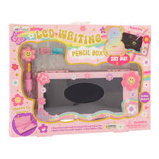 LCD Writing Board Pencil Box, Groovy Flower